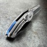 Cuchillo Cuchillo plegable Begg Knives Micro Burst Button Lock, Gray