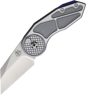 Cuchillo plegable Begg Knives Micro Burst Button Lock, Gray