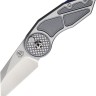 Cuchillo Cuchillo plegable Begg Knives Micro Burst Button Lock, Gray
