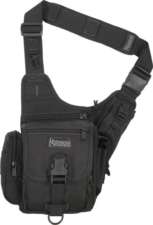 Umhängetasche Maxpedition Fatboy Versipack Black