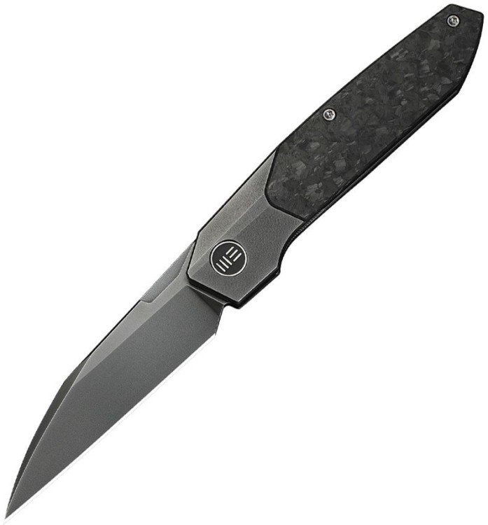 WE Knife Brr15 M390 | Gray Titanium Shredded CF Polished Gray