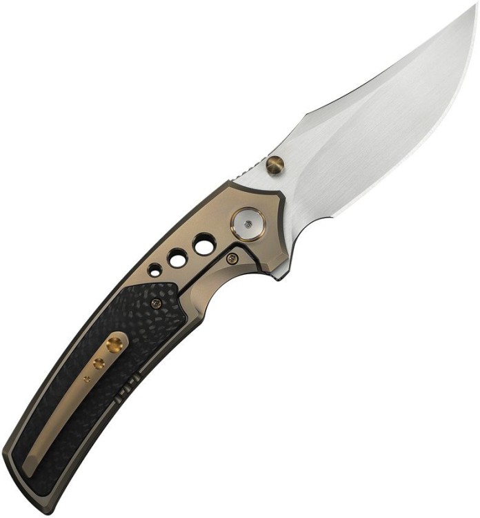 Taschenmesser WE Knife Skynix | M390 Champagne Titanium Twill C