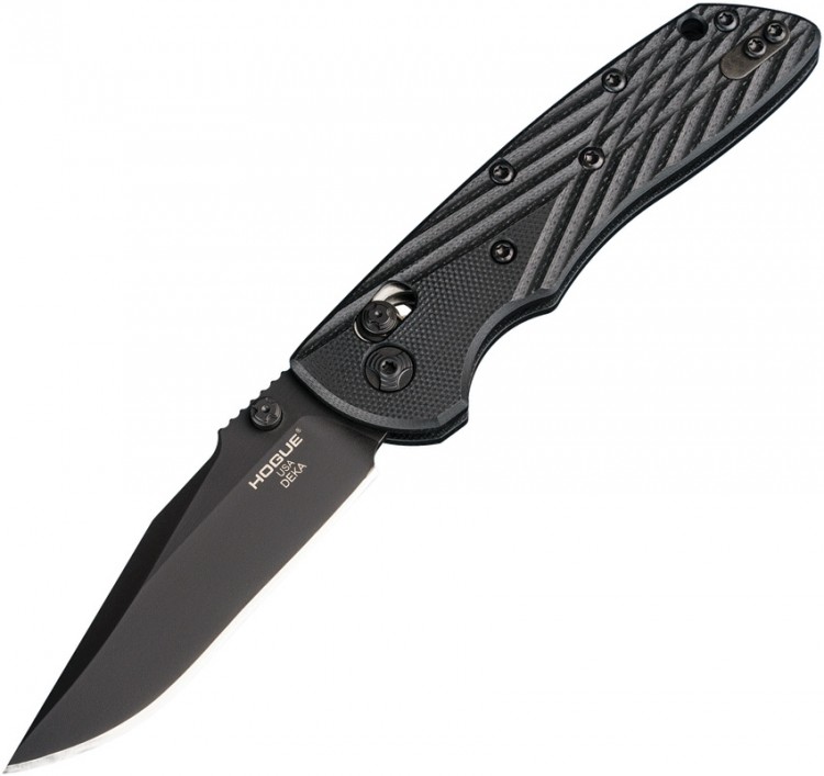 Складной нож Hogue Deka Able Lock folding knife, clip point, black
