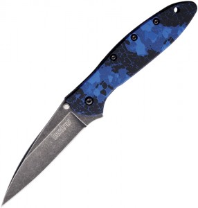 Kershaw Leek A/O Digital Blue BW folding knife 1660DBLU