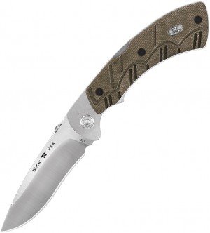 Buck Open Season Lockback folding knife, CPM S35VN 557ODS