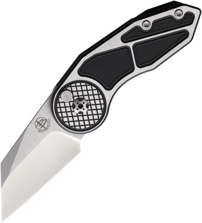 Cuchillo Cuchillo plegable Begg Knives Micro Burst Button Lock, Black