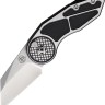 Cuchillo Cuchillo plegable Begg Knives Micro Burst Button Lock, Black