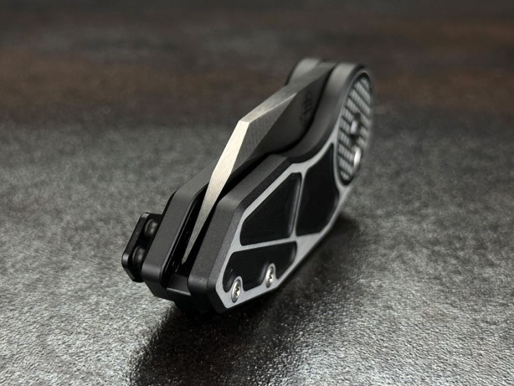 Taschenmesser Begg Knives Micro Burst Button Lock, Black