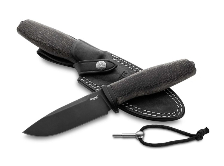 Feststehendes Messer LionSteel ACHA Micarta Black PVD