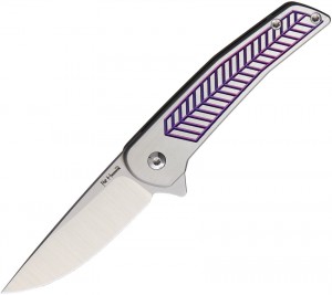 Alliance Designs Scout Framelock folding knife, purple