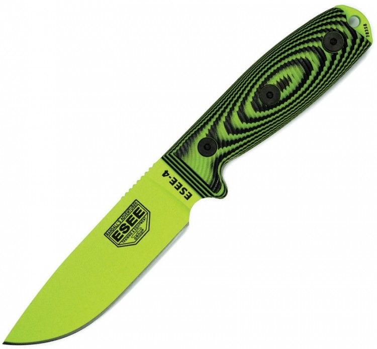 Cuchillo ESEE Esee-4 3D G10, venom green 