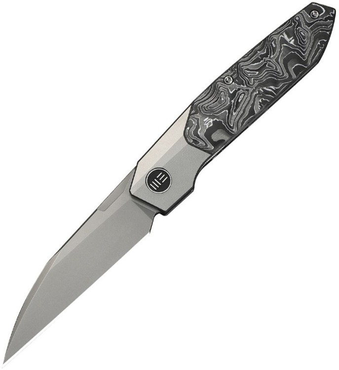WE Knife Brr15 M390 Gray Titanium Aluminum Foil CF