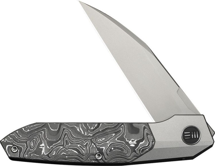 WE Knife Brr15 M390 Gray Titanium Aluminum Foil CF