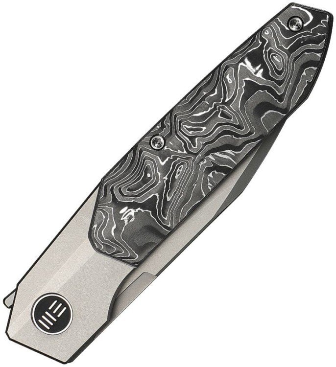 WE Knife Brr15 M390 Gray Titanium Aluminum Foil CF