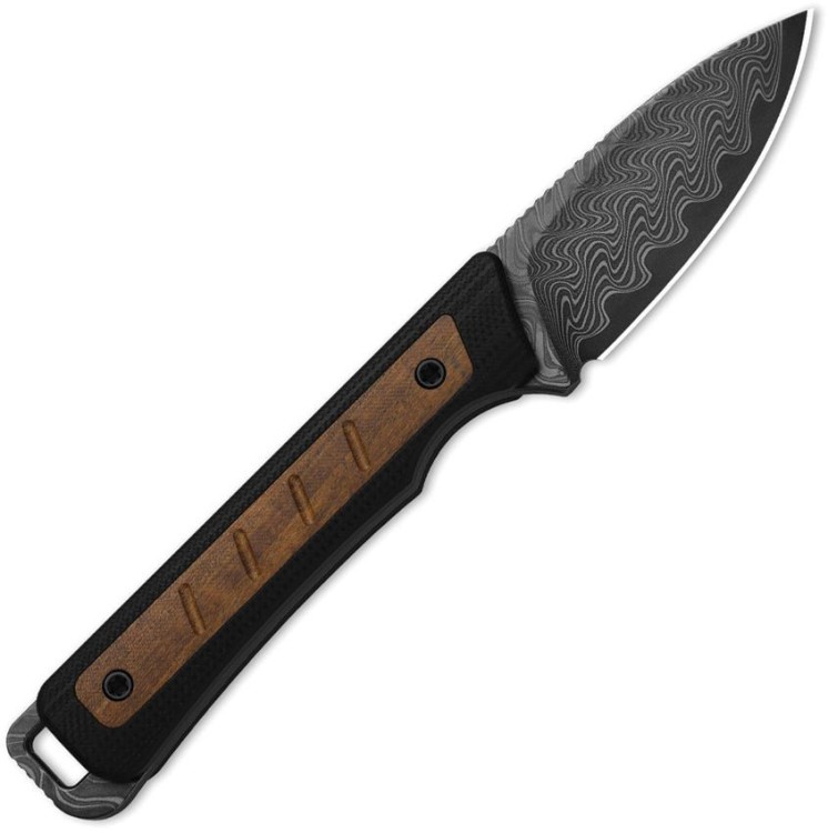 Cuchillo Cuchillo | Navajas Kizer Whiskey Jack Damascus Black G10 & Mkuruti