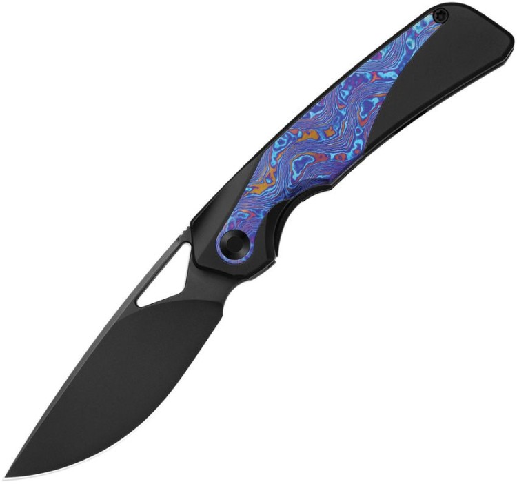 Cuchillo Cuchillo plegable | Navajas Kizer Cutlery Topsail Timascus | S45VN | Titanium
