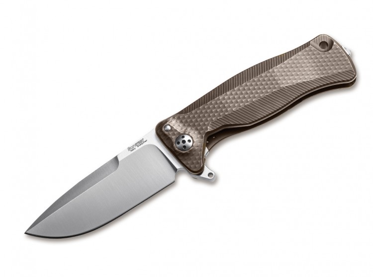 Складной нож Lionsteel SR-22 Titanium folding knife bronze SR22B
