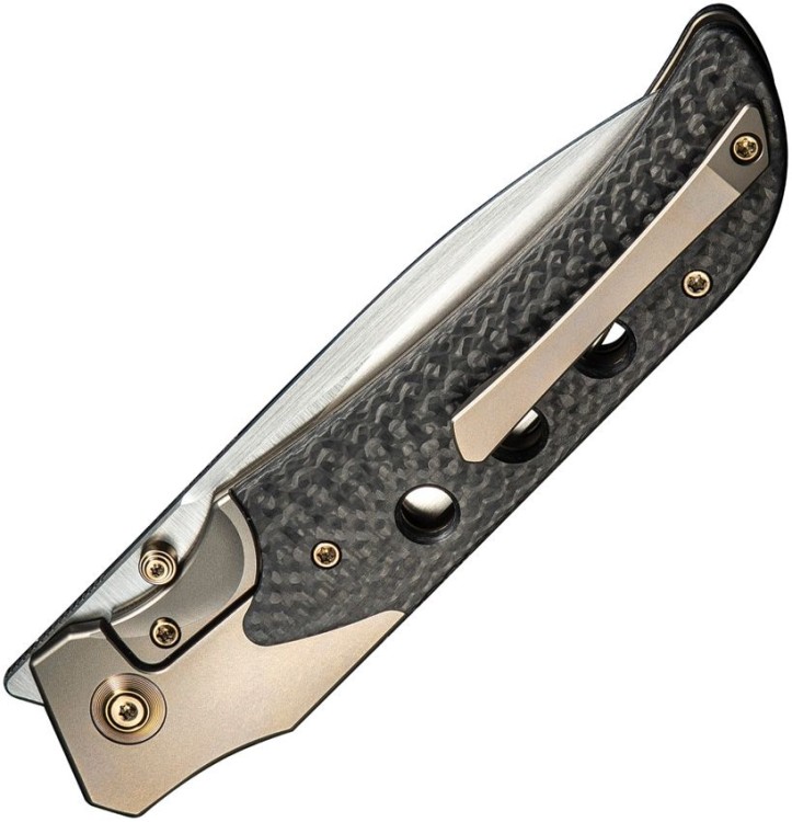 WE Knife WE-Guthrie Champagne Titanium Twill CF WE Knife WE-Guthrie Champagne Titanium Twill CF