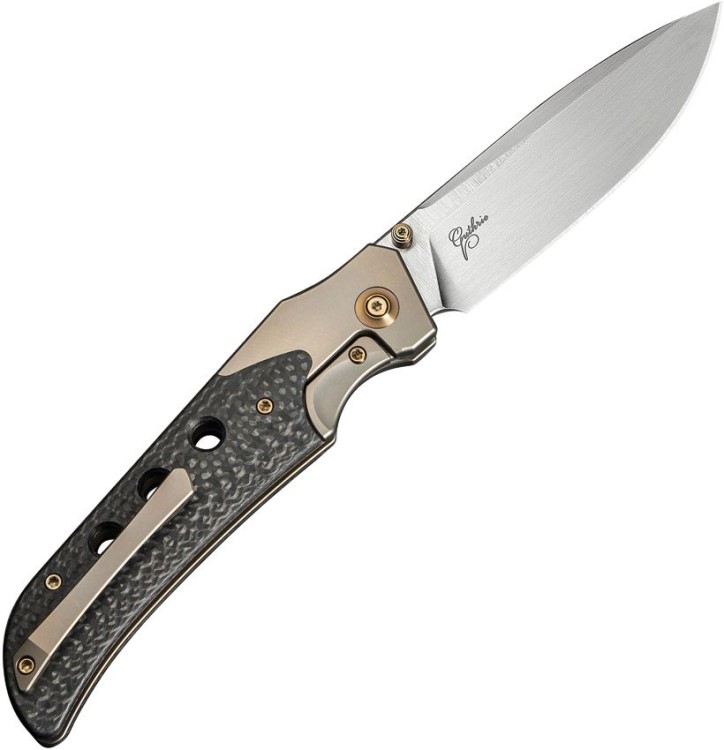 WE Knife WE-Guthrie Champagne Titanium Twill CF WE Knife WE-Guthrie Champagne Titanium Twill CF