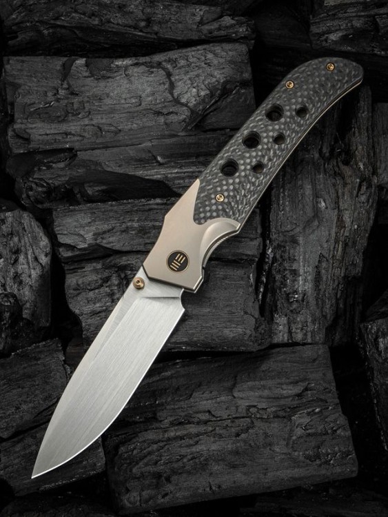 WE Knife WE-Guthrie Champagne Titanium Twill CF WE Knife WE-Guthrie Champagne Titanium Twill CF