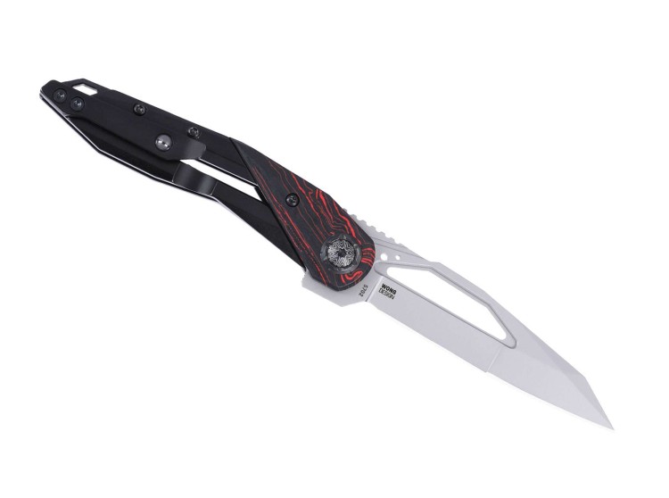 Taschenmesser CRKT Nucleus 12C27 Steel | G10 Red & Black