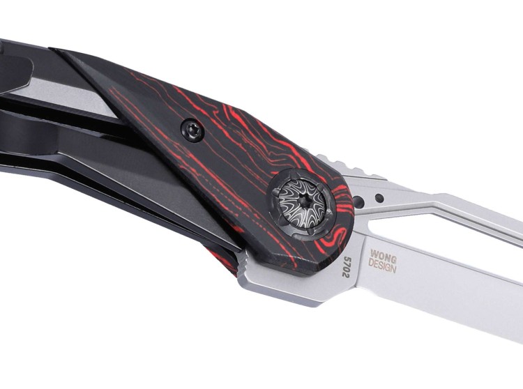 Taschenmesser CRKT Nucleus 12C27 Steel | G10 Red & Black