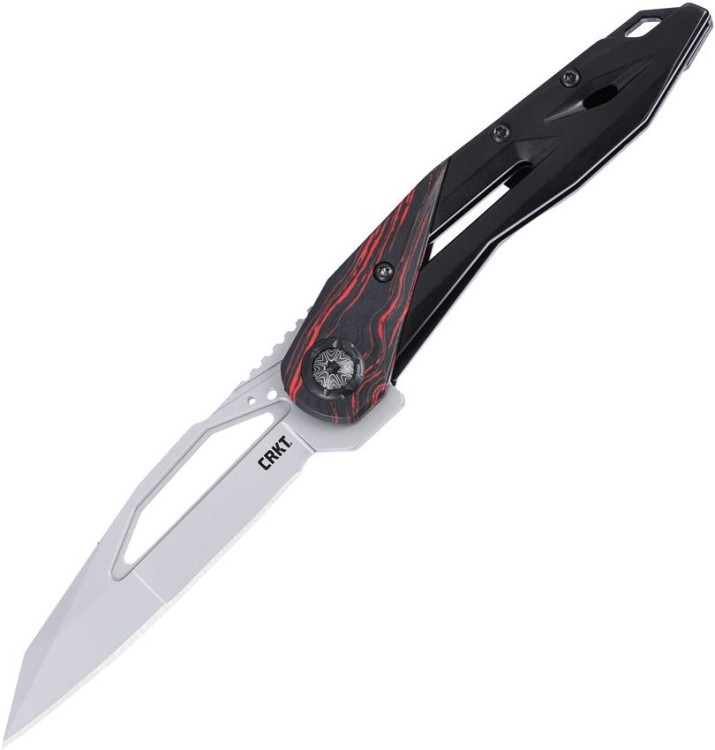 Cuchillo Cuchillo plegable | Navajas CRKT Nucleus 12C27 Steel | G10 Red & Black