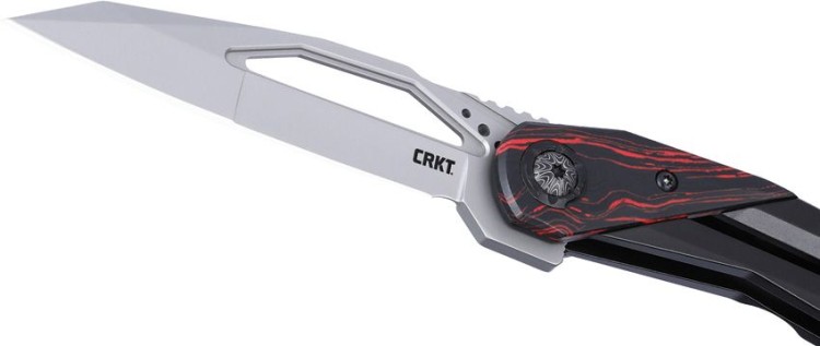 Cuchillo Cuchillo plegable | Navajas CRKT Nucleus 12C27 Steel | G10 Red & Black