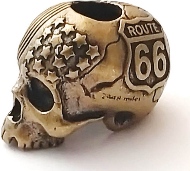 Coeburn Tool | Route 66 Flag Skull Bead