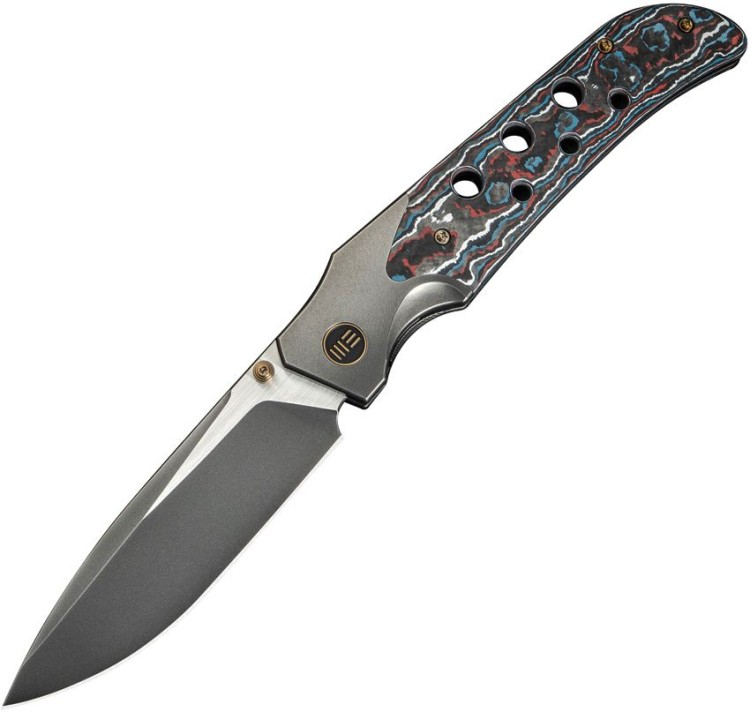 Cuchillo Cuchillo plegable WE Knife WE-Guthrie Titanium Gray Nebula CF