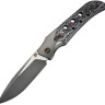 Cuchillo Cuchillo plegable WE Knife WE-Guthrie Titanium Gray Nebula CF
