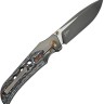 Cuchillo Cuchillo plegable WE Knife WE-Guthrie Titanium Gray Nebula CF