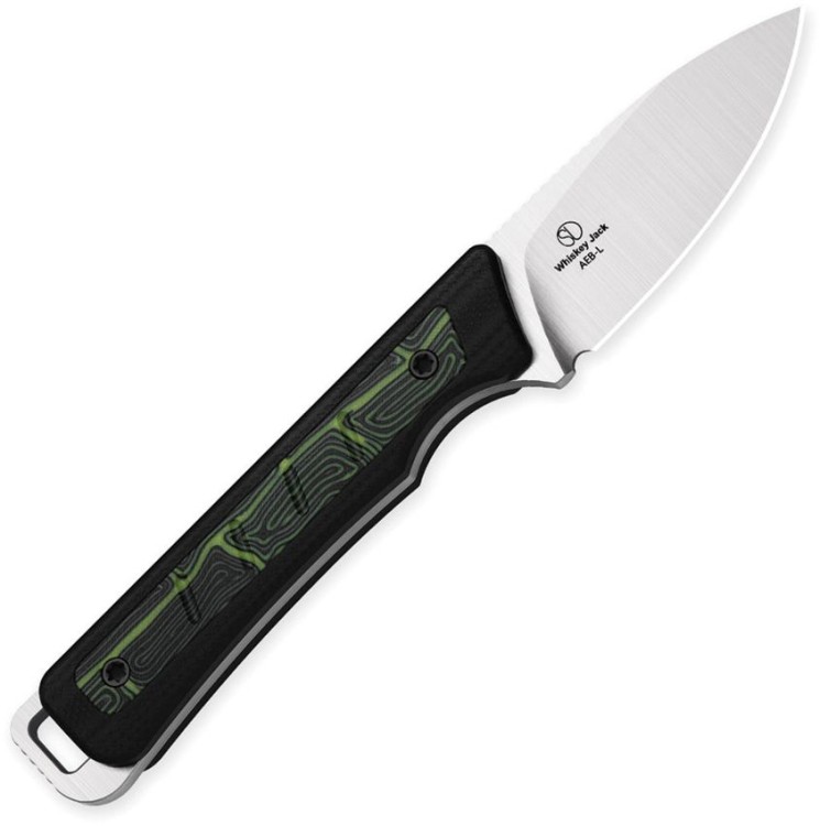 Cuchillo Cuchillo | Navajas Kizer Whiskey Jack AEB-L Black & Green G10