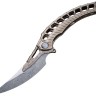 Складной нож Rike Knife Alien 4 | Damasteel | Titanium Складной нож Rike Knife Alien 4 | Damasteel | Titanium