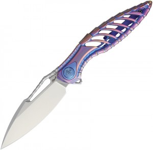 Taschenmesser Rike Knives Thor 6 Framelock blue/purple