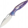 Rike Knives Thor 6 Framelock folding knife blue/purple