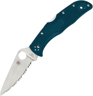 Cuchillo plegable | Navajas Spyderco Endela | Lockback Blue 