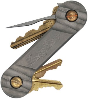 Ключница KeyBar Carved | Titanium