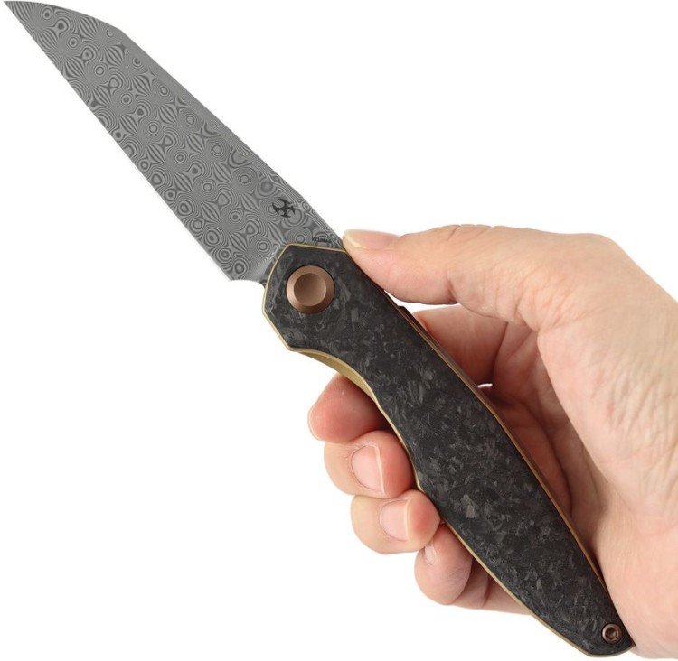 Kansept KnivesHalide Shredded CF | Damascus 