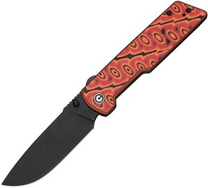 CIVIVI Zygon Nitro-V Orange & Black Micarta Black Stonewash