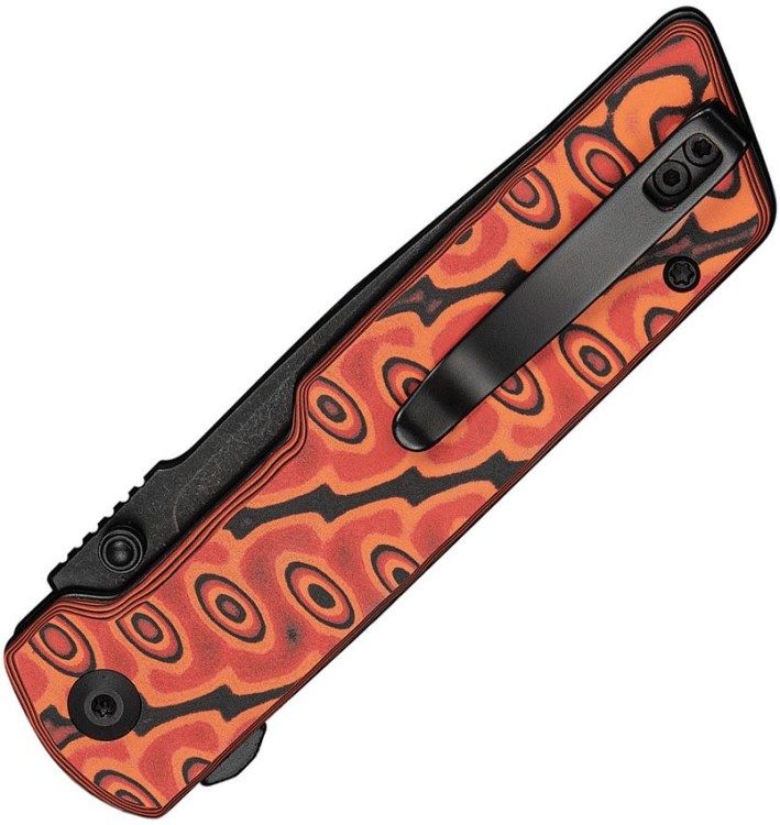 CIVIVI Zygon Nitro-V Orange & Black Micarta Black Stonewash