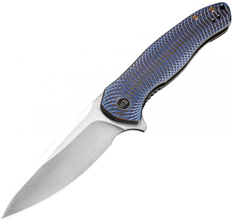 Складной нож We Knife Kitefin blue patterned titanium 2001D