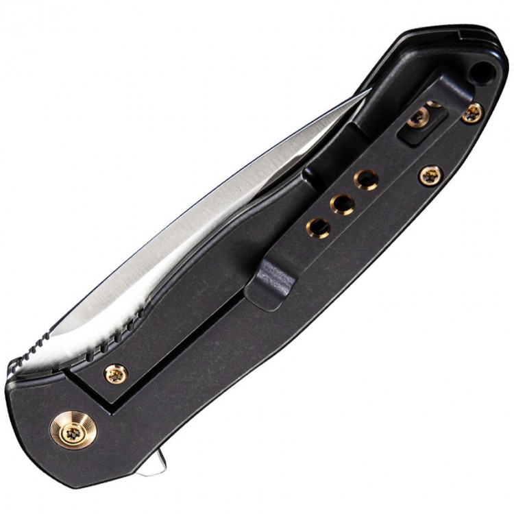 Taschenmesser We Knife Kitefin blue patterned titanium 2001D