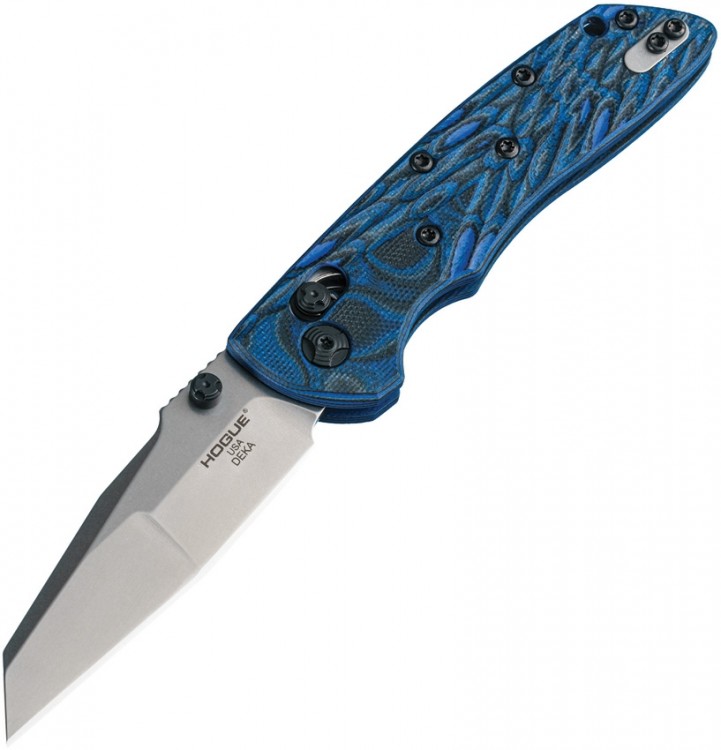 Складной нож Hogue Deka Able Lock folding knife, wharncliffe, blue