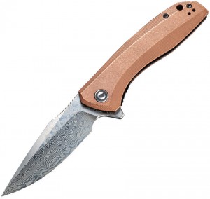 Складной нож CIVIVI Baklash Damascus folding knife copper C801DS-2