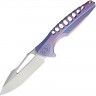 Rike Knives Thor 5 Framelock M390 folding knife blue/purple