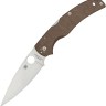 Spyderco Native Chief | Brown Canvas Micarta | CPM CRU-WEAR