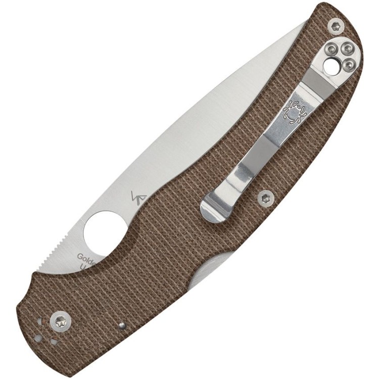 Taschenmesser Spyderco Native Chief | Brown Canvas Micarta | CPM CRU-WEAR Taschenmesser Spyderco Native Chief | Brown Canvas Micarta | CPM CRU-WEAR