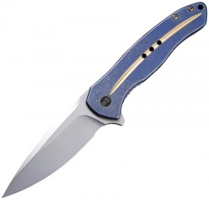 We Knife Kitefin folding knife blue/gold titanium 2001F