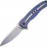 Складной нож We Knife Kitefin blue/gold titanium 2001F